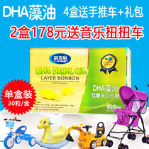 Ying Geely DHA Baby Algae Oil Capsule Walnut Oil Child Nourishment Supplement Soft sugar to deliver baby 6-36 months of food