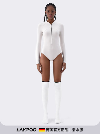 潜水服女水母服湿衣2025新款长袖保暖浮潜衣冲浪服防晒速干游泳衣