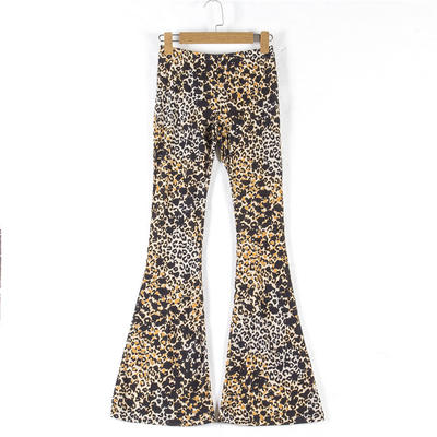 Self-made 2024 outdoor single cut label European and American low-waisted, slightly elastic, elastic waist new flared casual pants, long pants, slightly flared pants