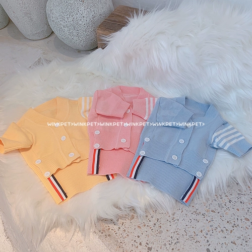 Собака осень и зимняя одежда Pet Sweater Cardigan Malzis biedi Teddy Bomei маленькая собака кошка осень и зимняя одежда