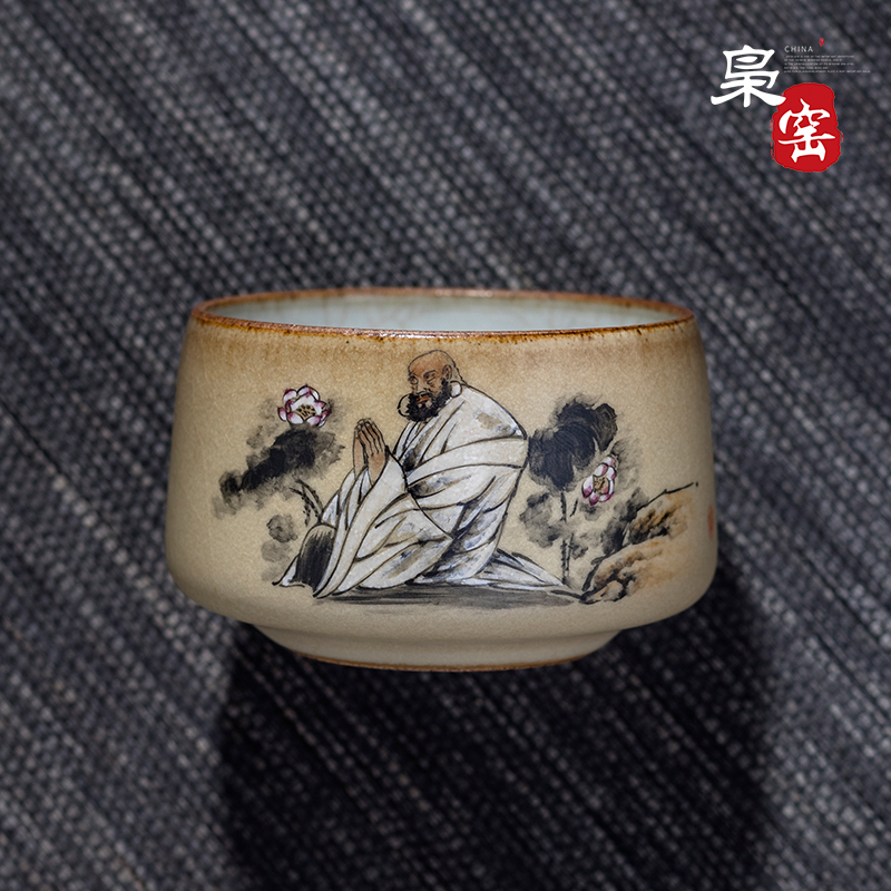 Jingdezhen teacups hand - made master kung fu tea tea cup, single hand tea cup dharma ceramic cup