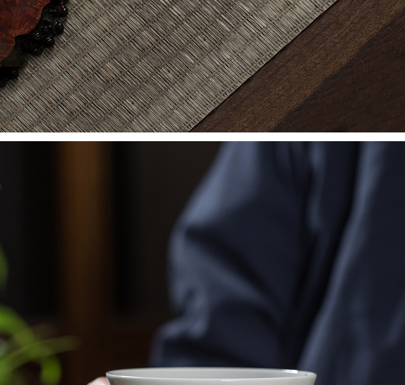 The Owl up jingdezhen tea masters cup draw with enamel butterfly single CPU checking ceramic sample tea cup