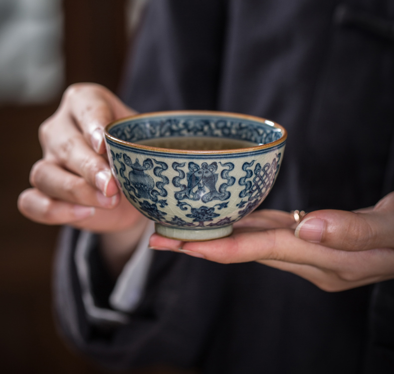 【 5.27 】 jingdezhen pure manual hand - made maintain old clay antique in a cup