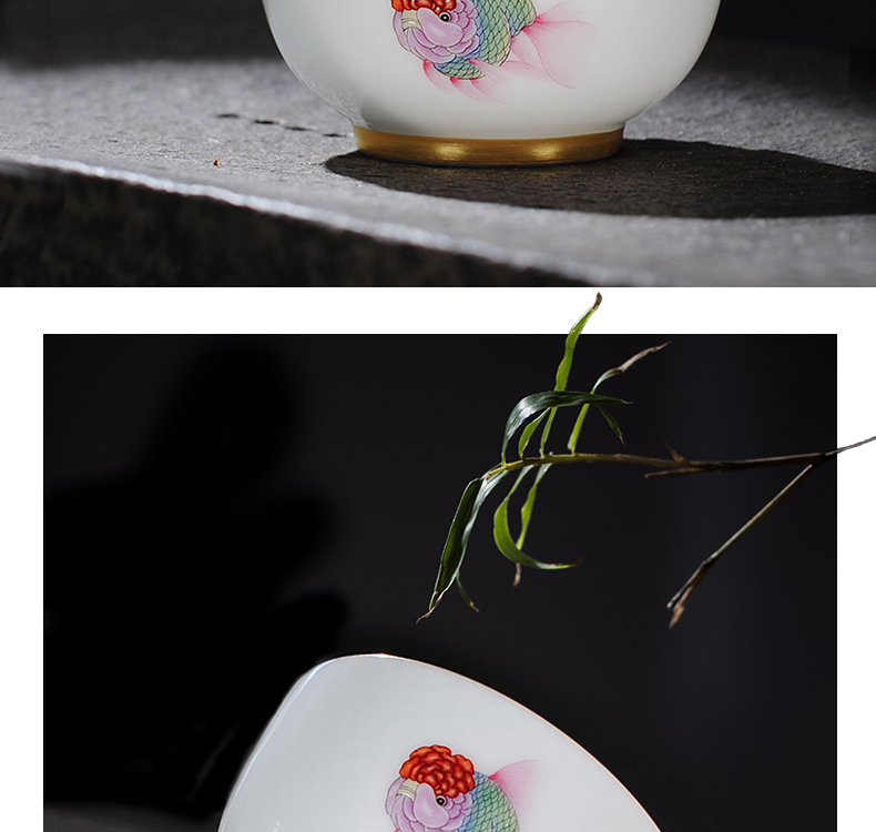 Owl up jingdezhen tea kung fu jade clay ceramic cups hand - made thin foetus master single cup a cup of tea cups