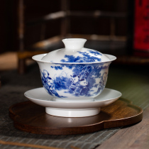 Jingdezhen Yu Yu Yu handdrawn tea set for spring tea cup cup cup of tea bowl kung fu tea bowl