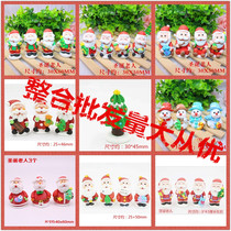 Cake decoration Fondant doll Sugar man Sugar doll Cake decoration Snowman Edible Santa Claus Christmas whole box