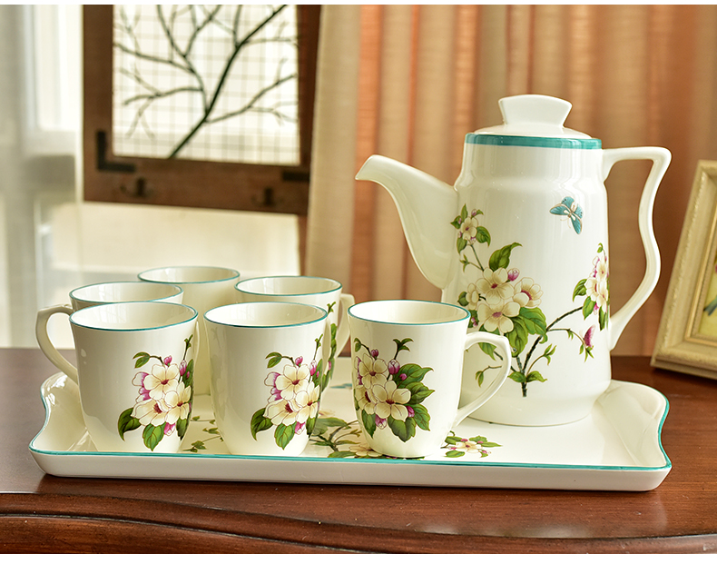 American ceramic tea set practical furnishing articles sitting room tea table table household soft adornment version into gifts