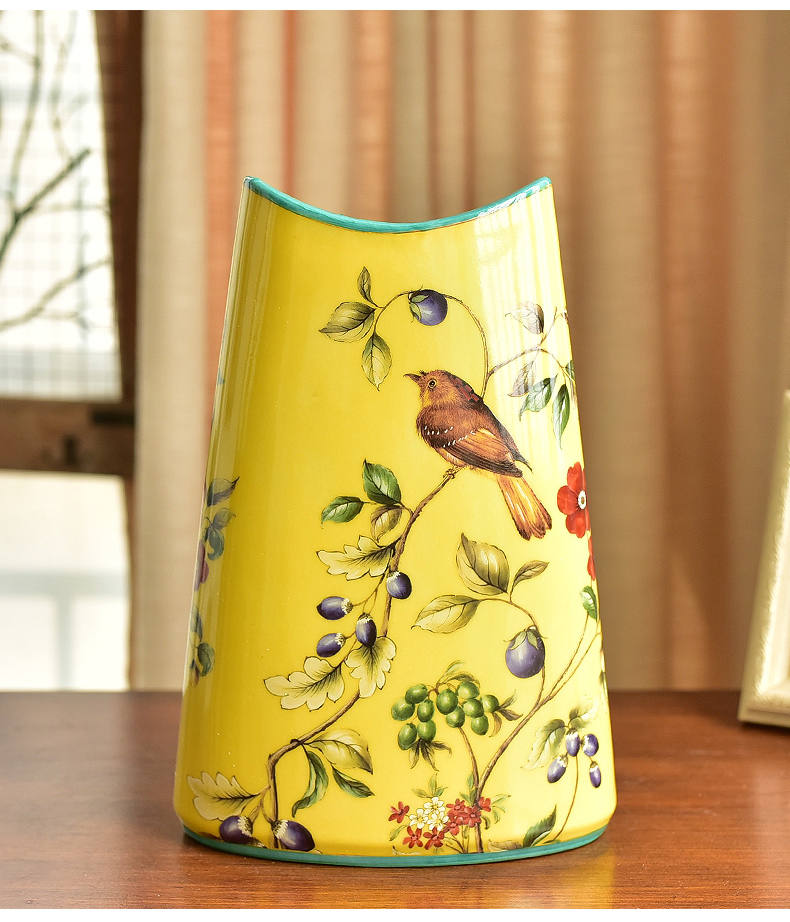 Hand - made ceramic furnishing articles of the new Chinese style household act the role ofing is tasted American TV ark, sitting room porch ark decoration decorative vase