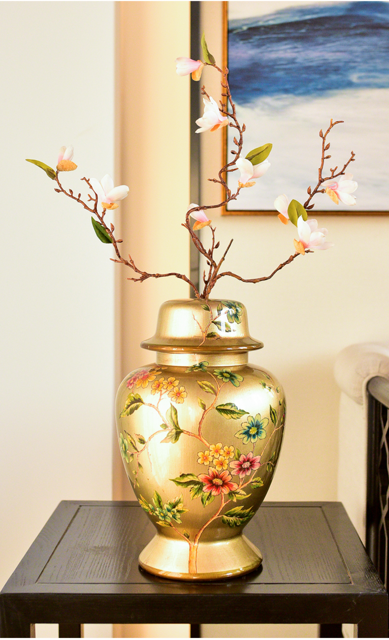 New classical creative ceramic vases, flower art suit American TV ark, wine sitting room porch soft adornment is placed