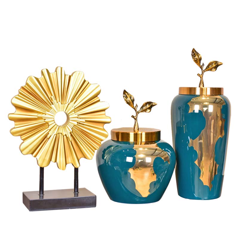 Light key-2 luxury furnishing articles new Chinese American modern home decoration ceramic household sitting room porch TV ark, wine