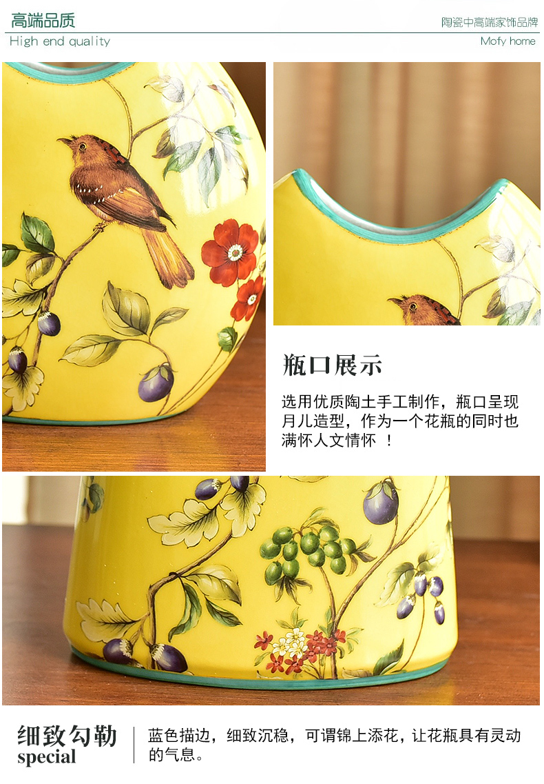 Hand - made ceramic furnishing articles of the new Chinese style household act the role ofing is tasted American TV ark, sitting room porch ark decoration decorative vase