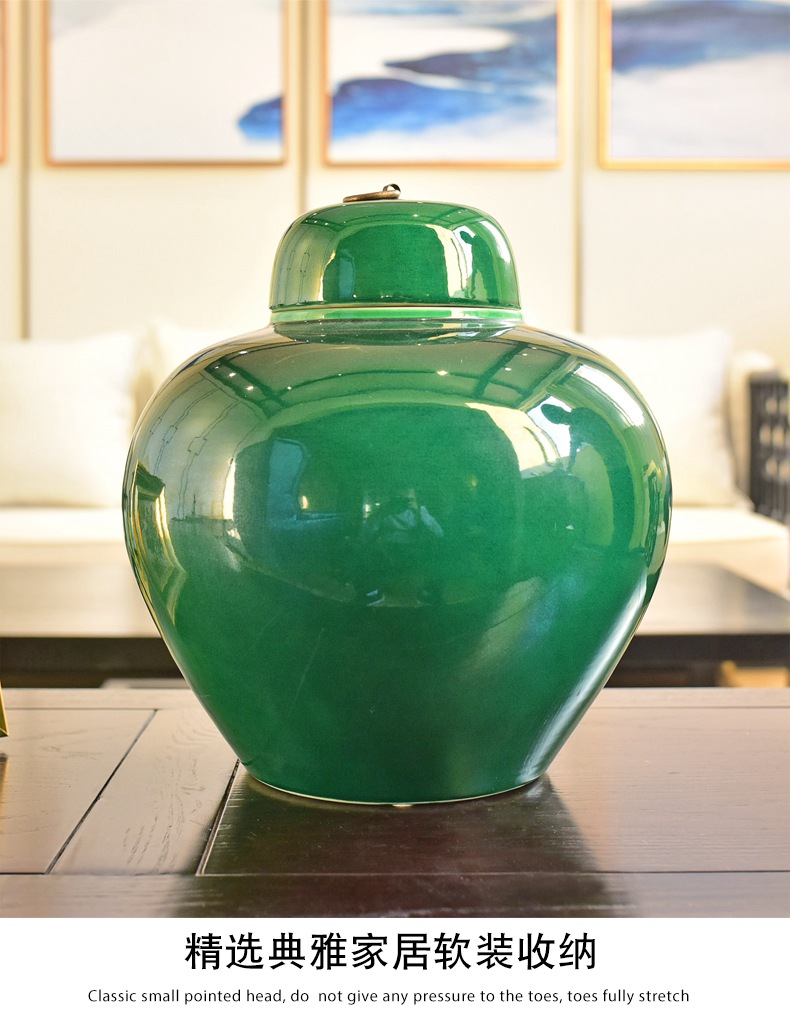 New Chinese style creative furnishing articles of jingdezhen ceramic storage tank sitting room porch ark, soft adornment handicraft decoration