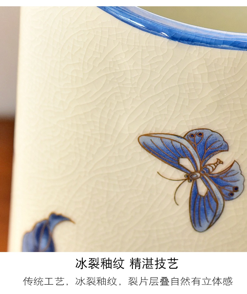 New Chinese style furnishing articles household act the role ofing is tasted classical jingdezhen ceramic vase wine porch TV ark, sitting room adornment