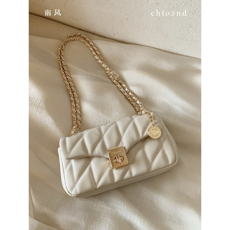 Nanfeng Chio2Nd Pearl Era Small Square Bag Women's 2026 New Chain Bag Diamond Pattern Single Shoulder Crossbody Bag Nanfeng Chio2Nd Pearl Era Small Square Bag Women's 2026 New Chain Bag Diamond Pattern Single Shoulder Crossbody Bag