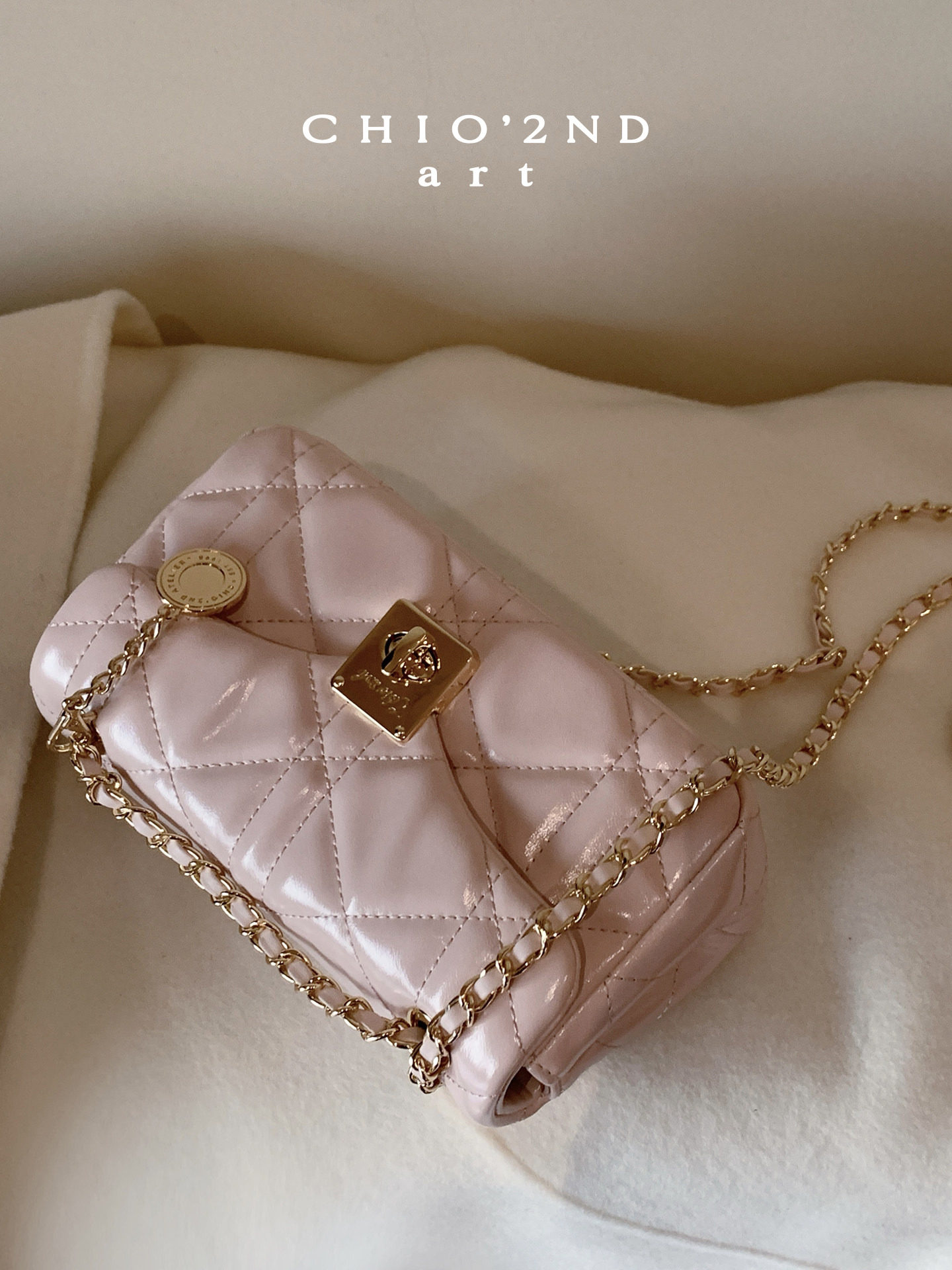 Nanfeng Chio2Nd Romantic Overture Small Square Bag Women's 2026 New Style Diamond Chain Bag Single Shoulder Crossbody Bag