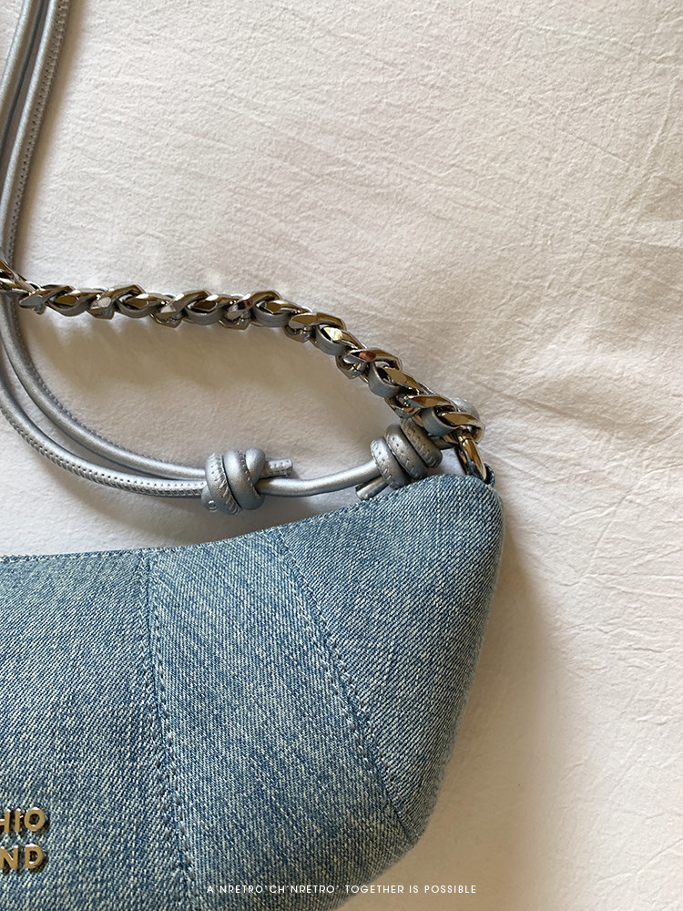 NANFENG CHIO2ND ZURICH CORND полумесяц пакет оригинал меньшинство джинсы синего плечо сумка женщина коровий рог пакет chio’2nd 