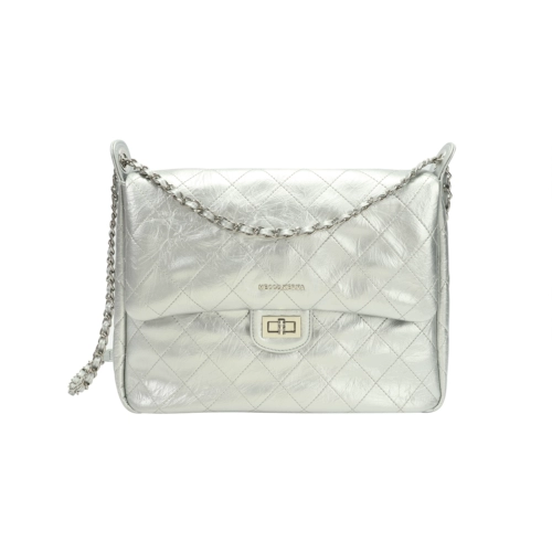 Цепь с ромбовидным узором, вместительная и большая сумка на одно плечо, сумка через плечо