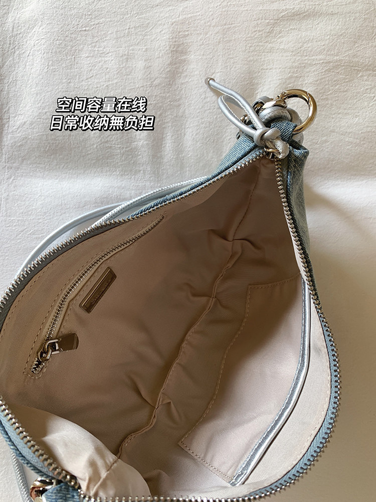 NANFENG CHIO2ND ZURICH CORND полумесяц пакет оригинал меньшинство джинсы синего плечо сумка женщина коровий рог пакет chio’2nd 