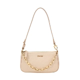 Сумка подмышку, розовая изысканная небольшая сумка, сумка на одно плечо