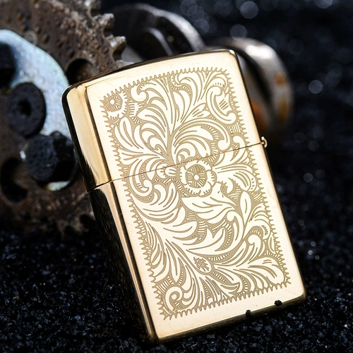 zippo Подлинная более легкая оригинальная чистая бронзовая Венеция 352B Мужская лимитная гравировка Zppo