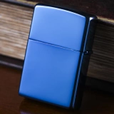 Оригинальный подлинный ветрозащитный Zippo светлый синий ледяной ламп и мирный счетчик мужской