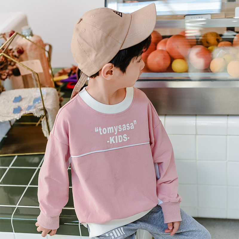 (Broken code to pick up leakage does not support return)Children's clothing Boys long-sleeved spring and autumn sweater 2021 spring new middle and large children