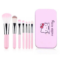 Makeup Brush Suit 7 Makeup Brushes KT Cat Makeup Brush Seven Pieces Iron Case PU Pack 7 Beauty Makeup Tools Brush