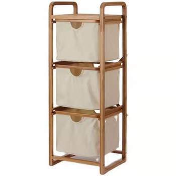 Japanese bedroom floor storage rack dirty laundry basket dirty laundry storage basket multi-layer drawer dirty laundry basket partition fabric