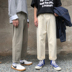 Tide shop mùa thu và mùa đông gió gió quần chic nam quần ống rộng Phiên bản Hàn Quốc của quần yếm thẳng xu hướng hoang dã giản dị quần túi hộp nam Quần tây thường