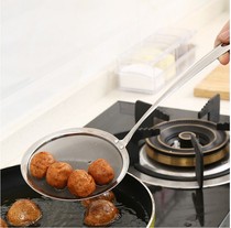 Kitchen household stainless steel filter screen juice soymilk machine leak net Spoon hot pot oil residue medicine residue grid foam spoon