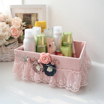 Fabric cosmetics storage basket desktop toys sundries snacks storage box storage basket simple storage basket K10