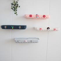 Multifunctional shelf kitchen drain rack non-perforated toilet bathroom comb cosmetics wash storage rack