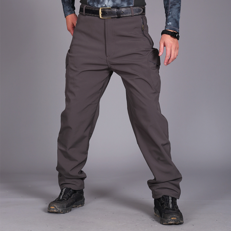 Stalker assault pants men's fleece thickened tactical soft shell pants fleece pants tactical pants men's waterproof sharkskin outdoor