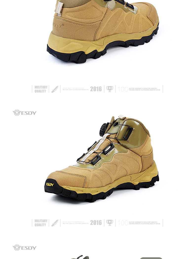 Bottes militaires pour homme ESDY - choc - Ref 1402152 Image 18