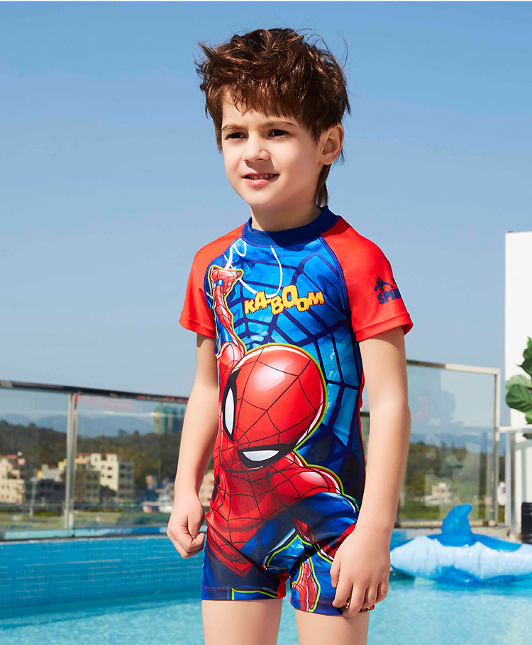 Đồ bơi trẻ em Disney cho bé trai Áo tắm dài một mảnh Áo tắm bé trai Người nhện hoạt hình Áo tắm cho trẻ em - Bộ đồ bơi của Kid bán đồ bơi trẻ em