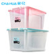 Camellia transparent storage box 2 large 58L clothing storage box with cover, quilt storage box, toy storage box