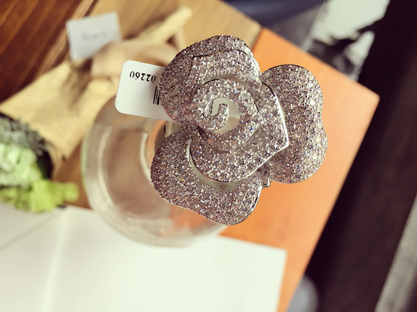 Broche femme en Zircon diamant - Ref 1178634 Image 5