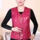 Mẹ tải xuống vest cộng với phân bón XL phụ nữ trung niên áo vest lỏng lẻo phụ nữ áo khoác mùa thu đông - Áo vest áo khoác dạ nữ