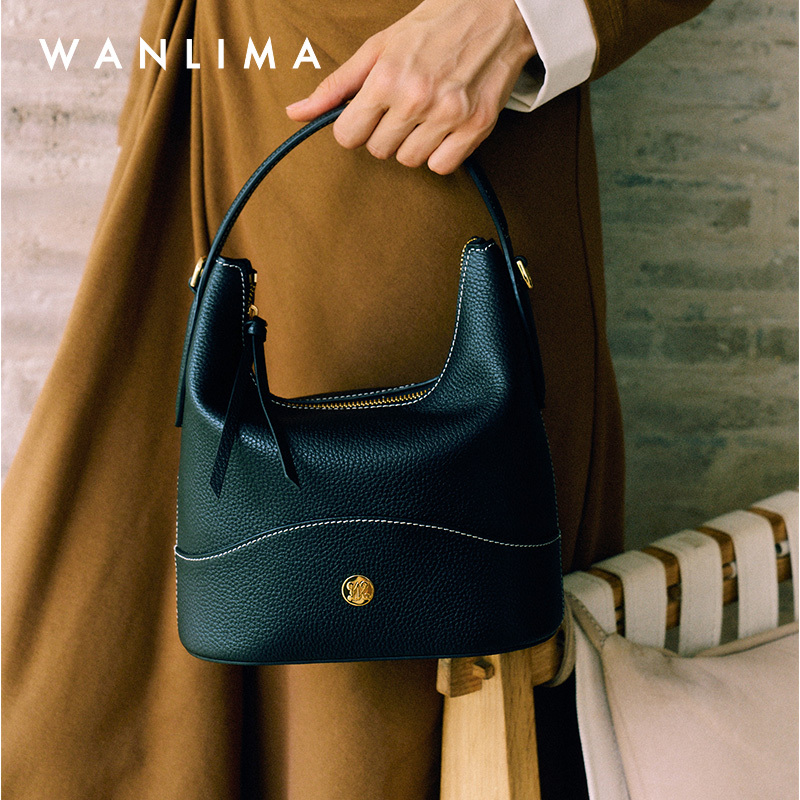Everyone Has One【Large Bag/Small Bag】Togo Cowhide【Super Sun】Wanlima Shoulder Tote Bag Everyone Has One【Large Bag/Small Bag】Togo Cowhide【Super Sun】Wanlima Shoulder Tote Bag