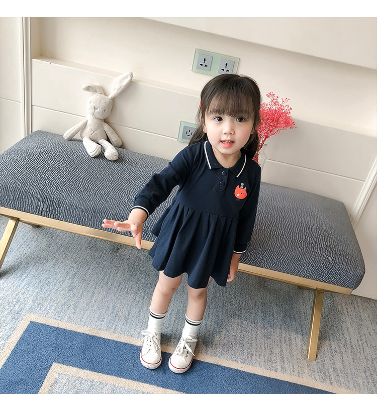 Xuân Thu 2018 quần áo trẻ em mới bé gái đầm công chúa trẻ em 1-3 tuổi 0 bé gái váy bé ngoại shop trẻ em