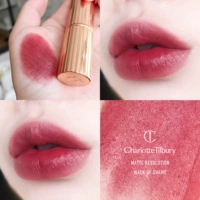 British Charlottetilbury CT Matte Lipstick Red Walk of Shame/Stonedonrose