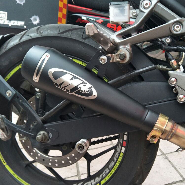 Locomotive Retrofit Sports Car SoundYongyuan War Peregrine Falcon Wind 350 Small Ninja Back to pressure straight smoke exhaust cylinder exhaust pipe