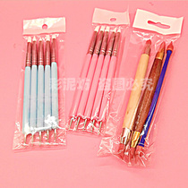 Soft Head Except Mark Pen Press Crumpled Pen Man Occasional Hand Office Making Rubber Clay Soft Pottery Clay Tool Indentation Pen