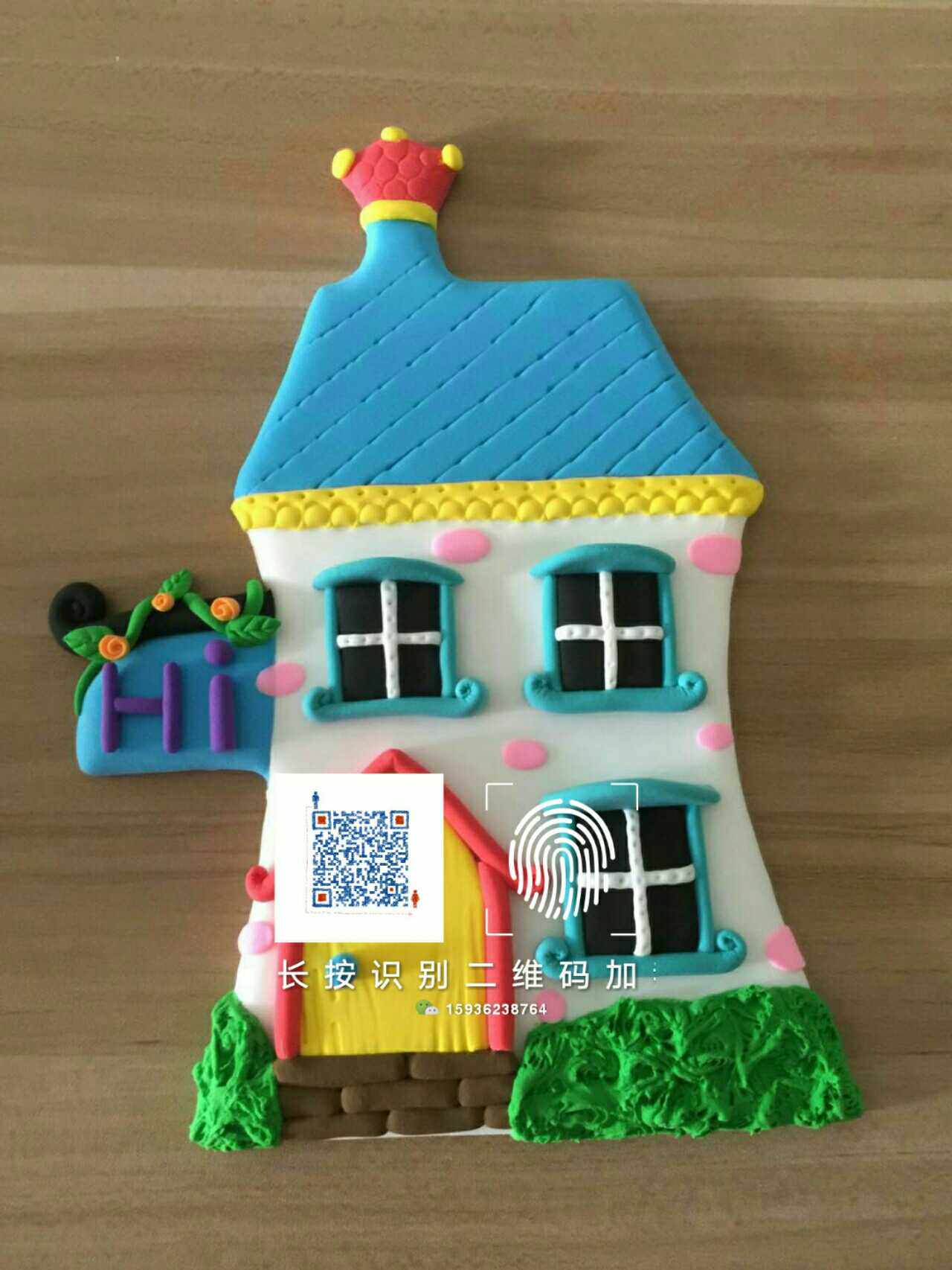 六木家小洋房粘土木板白坯小房子小別墅小洋房創意手工diy材料