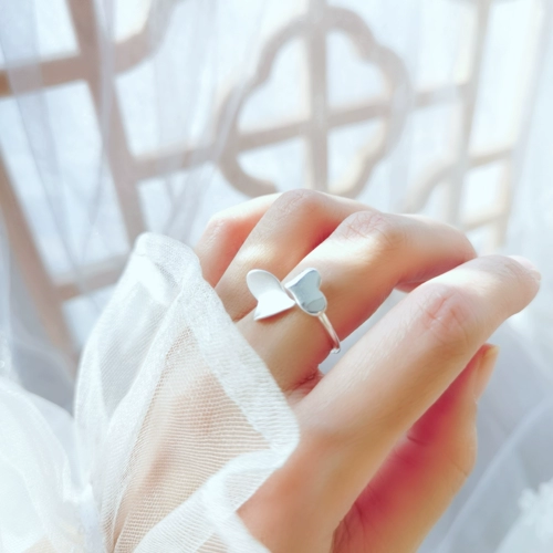 Брендовое кольцо, 2021 года, серебро 999 пробы, популярно в интернете, на указательный палец, простой и элегантный дизайн