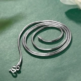 Цепочка из змеиной кости, серебро 999 пробы, женская простая тонкая цепочка на шею, темпераментная цепочка на ключицу, легкая роскошная ниша, простая цепочка без подвески