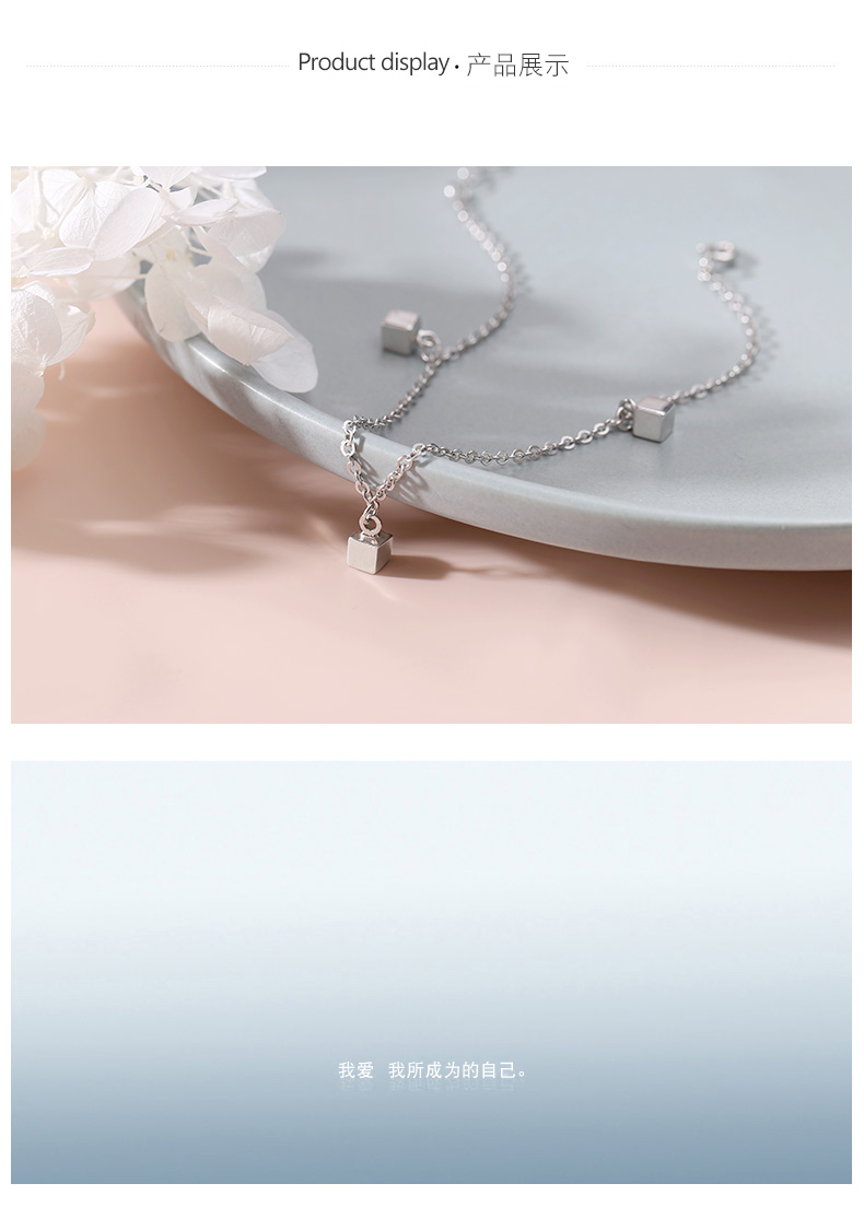 Bracelet de cheville Femme      en Argenterie - Ref 3104679 Image 11