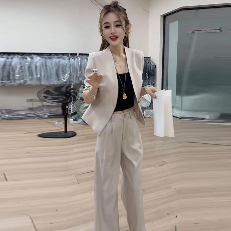 Fashion Suit for Women 2026 Autumn New Style High-End Elegant Slim-Fit Blazer Versatile Casual Pants Two-Piece Set