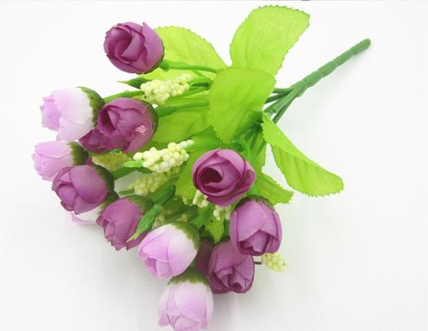 Hoa mô phỏng hoa giả hoa trang trí hoa đặt hoa phụ kiện nhà hoa hồng đã hoàn thành - Hoa nhân tạo / Cây / Trái cây lá giả trang trí
