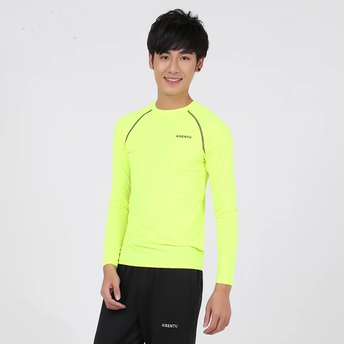 埃森图 Модный комфортный спортивный футбольный лонгслив для отдыха для тренировок, быстрое высыхание, в обтяжку